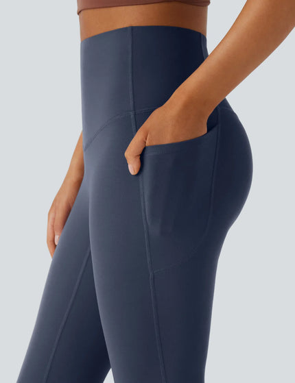 Leggings de yoga bootcut à taille haute, avec poche et effet amincissant Mood Indigo