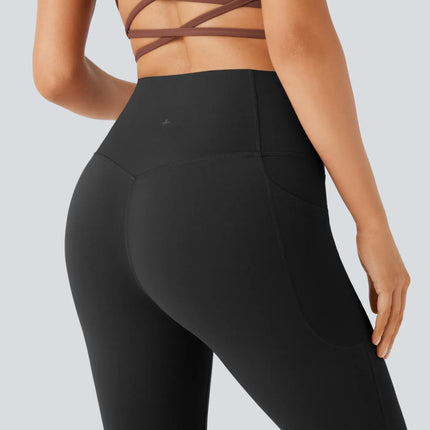 Leggings de yoga bootcut Halara à taille haute, avec poche et effet amincissant