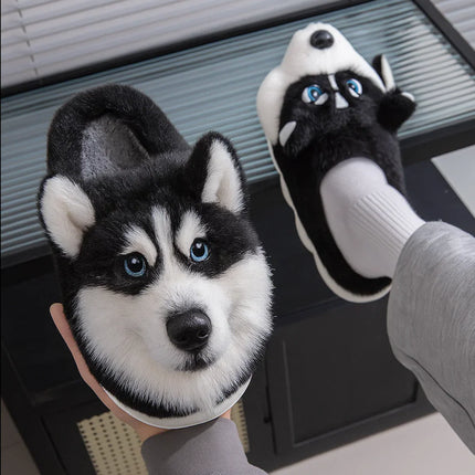 Pantofole di peluche super realistiche per cani