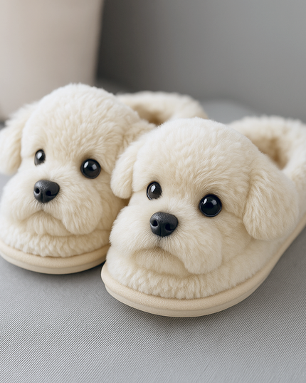 Pantofole di peluche super realistiche per cani