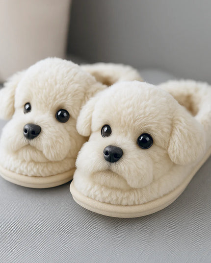 Pantofole di peluche super realistiche per cani