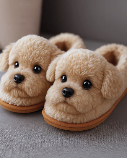 Pantofole di peluche super realistiche per cani