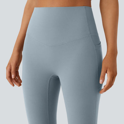 Leggings de yoga bootcut Halara à taille haute, avec poche et effet amincissant