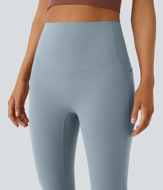 Leggings de yoga bootcut Halara à taille haute, avec poche et effet amincissant