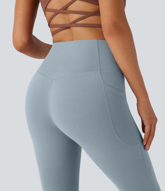 Leggings de yoga bootcut Halara à taille haute, avec poche et effet amincissant