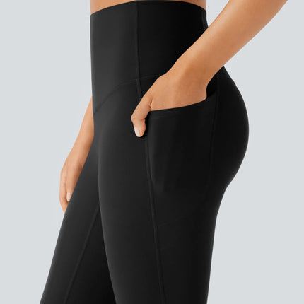 Leggings de yoga bootcut Halara à taille haute, avec poche et effet amincissant