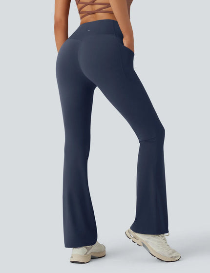 Leggings de yoga bootcut à taille haute, avec poche et effet amincissant Mood Indigo