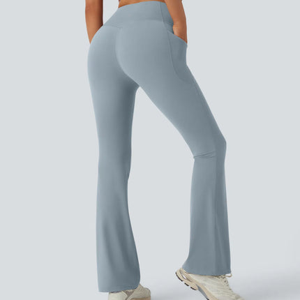 Leggings de yoga bootcut Halara à taille haute, avec poche et effet amincissant