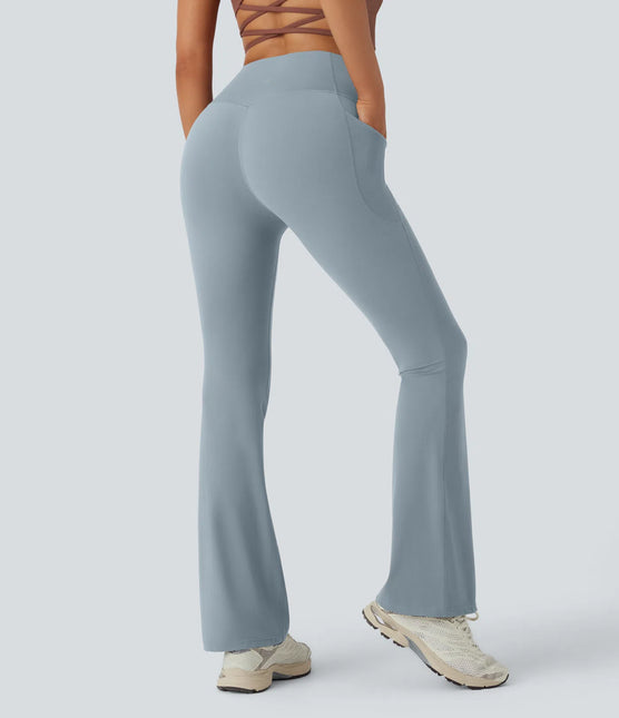 Leggings de yoga bootcut Halara à taille haute, avec poche et effet amincissant