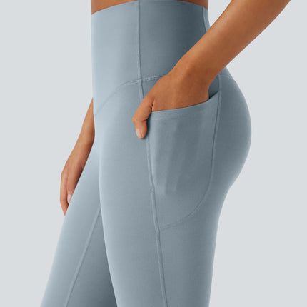 Leggings de yoga bootcut Halara à taille haute, avec poche et effet amincissant