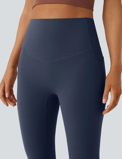 Leggings de yoga bootcut à taille haute, avec poche et effet amincissant Mood Indigo