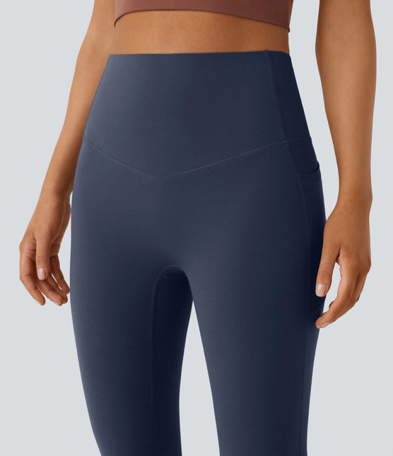 Leggings de yoga bootcut à taille haute, avec poche et effet amincissant Mood Indigo