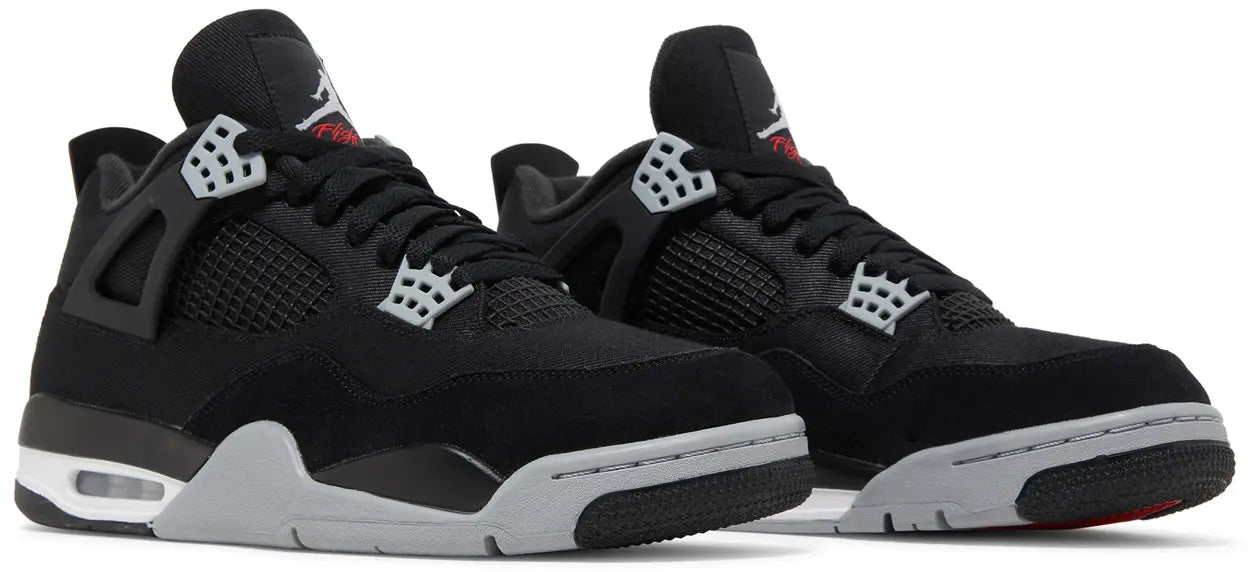 AJ 4 RETRO SE BLACK CANVAS