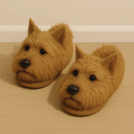 Pantofole di peluche super realistiche per cani