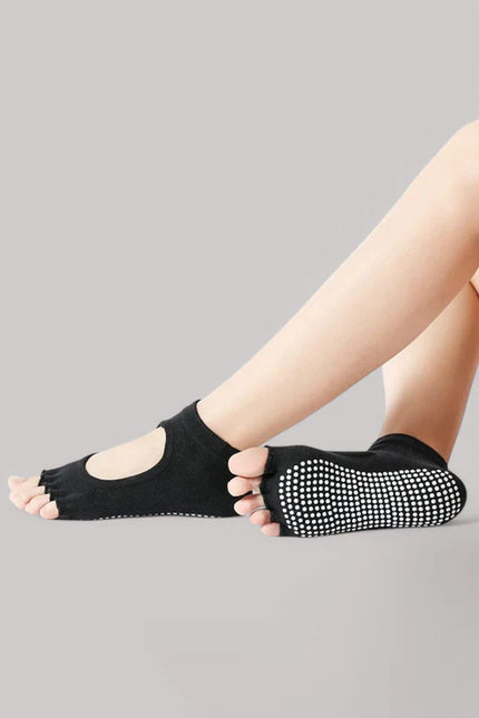 Two pairs of non-slip yoga socks / Pilates socks