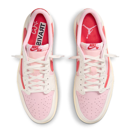 Air Jordan 1 Retro Low OG SP Travis Scott Sail Tropical Pink