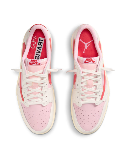 Air Jordan 1 Retro Low OG SP Travis Scott Sail Tropical Pink