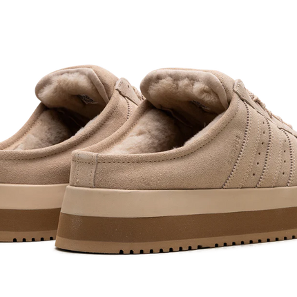 CAMPUS 00S WINTER LOW TRAINER MULES IN BEIGE
