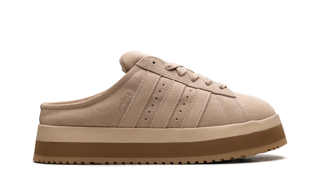 CAMPUS 00S WINTER LOW TRAINER MULES IN BEIGE